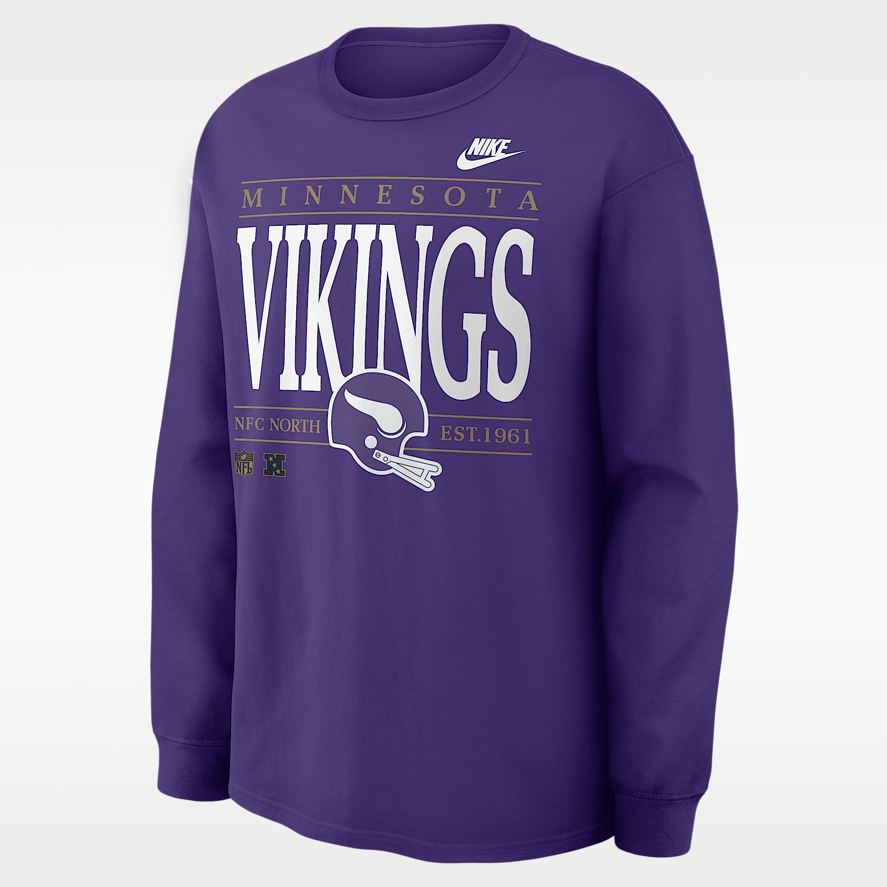 Minnesota Vikings Rewind Max90 Men's Nike NFL Long-Sleeve T-Shirt